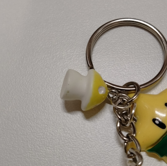 New- Yellow Yoshi Keychain with Charms - Picture 4 of 7